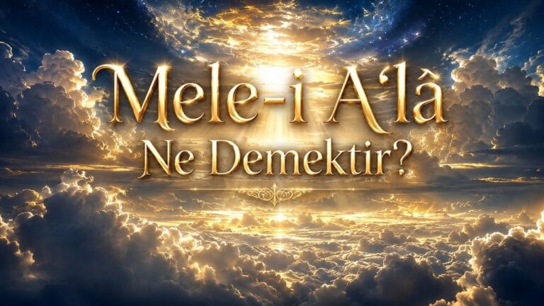 Mele-i A‘lâ ne demektir?