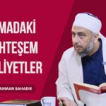 Yüz binler ecram-ı semaviyeyi direksiz, düşürmeden durduran