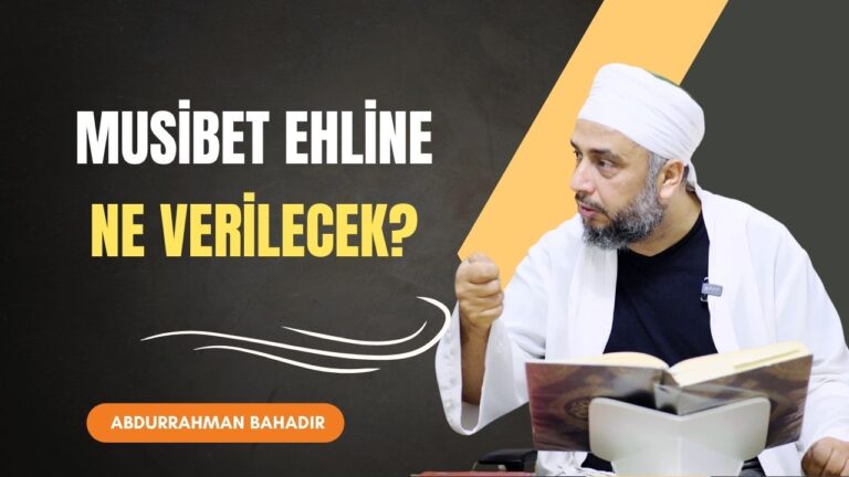 Musibet ehline ne verilecek?