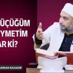 İnsanın zihnine bazen şöyle bir vesvese gelir, der: “Sen de âdi ve böcek gibi bir hayvansın.